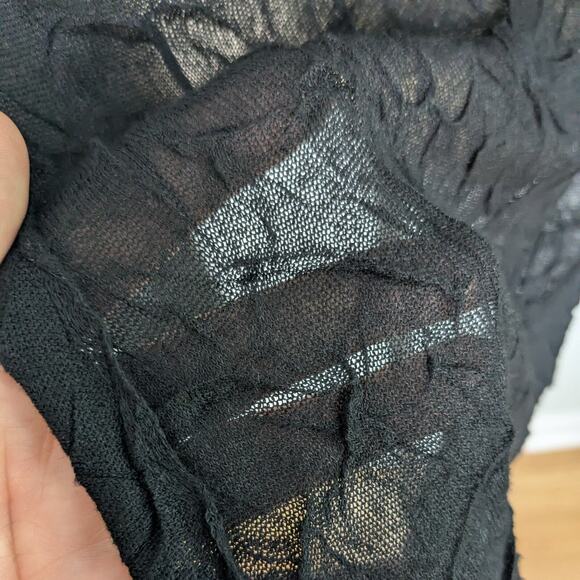 Eileen Fisher Top Cardigan S Black Open Lagenlook Eclectic Artsy Summer Layer - Picture 5 of 8